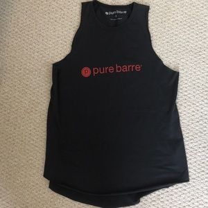 Pure Barre Workout tank in gray-black, size medium